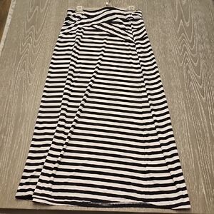 ECI Monochrome Striped Pencil Skirt